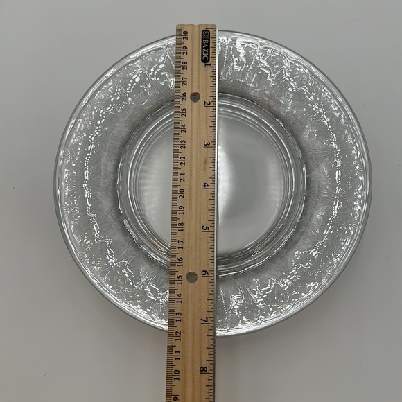 Vesta Clear Luncheon Plate by Glastonbury Lotus- set of 4 - Picture 16 of 16